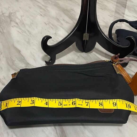 Dooney & Bourke Dark Blue Shoulder Bag with Brown Accents - Picture 13 of 16